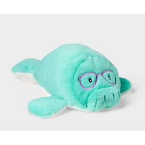 Gigglescape Manatee Plush Stuffed Animal Toy 10" New Collectible Aqua Blue